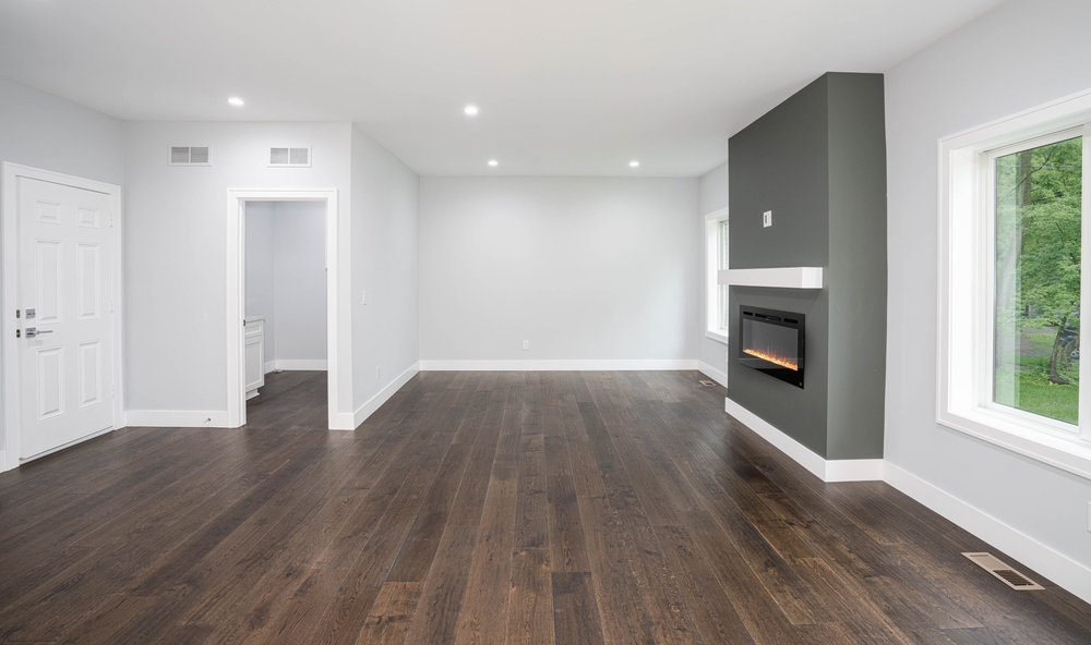 Dit is het resultaat van glasvezelbehang laten aanbrengen in je nieuwbouwwoning in Ede.
